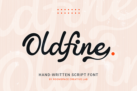 Oldfine - Elegant Handwritten Script, a Handwritten Font by roomspace