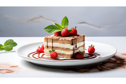 italian table tiramisu food ai, a Background Photo by pikepicture
