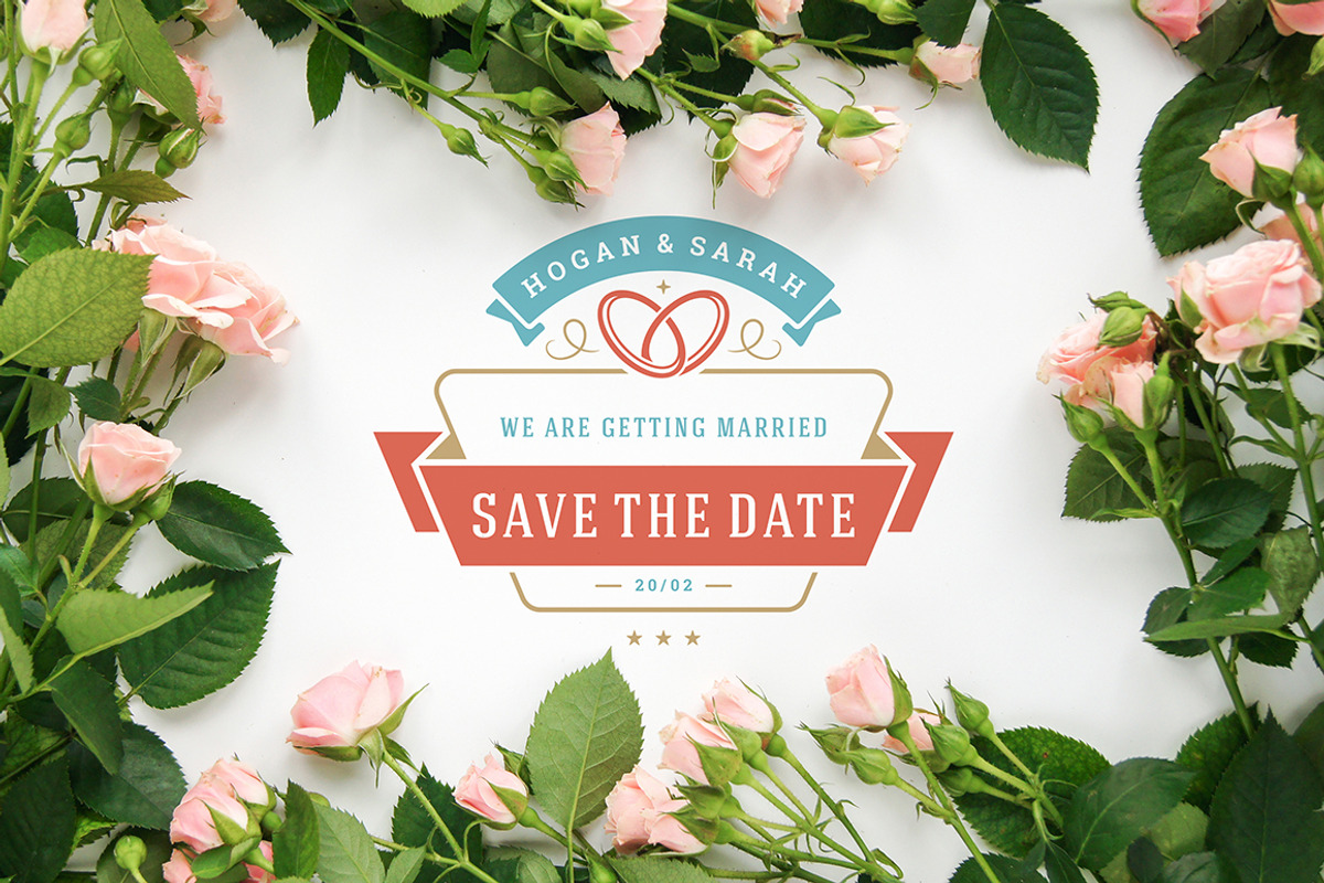 18 Wedding Logos and Badges, a Branding & Logo Template by Vasya Kobelev (Photo 8 of 15)