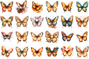 Autumn Butterfly Clipart, an Illustration by Sublimation Artist (Thumbnail 2 of 6)