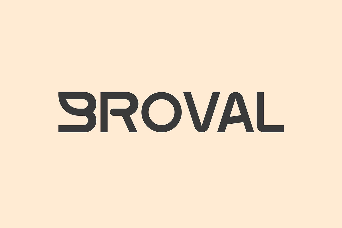 Broval Modern Strong Sans, a Sans Serif Font by Artiveko (Photo 1 of 8)