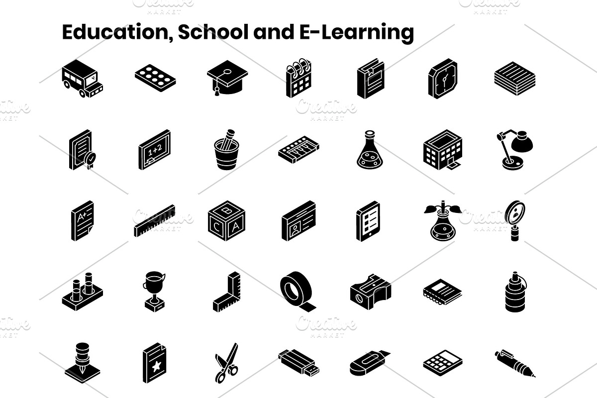 2000+ Isometric Icons Set, an Outline Icon by Brickclay (Photo 29 of 37)