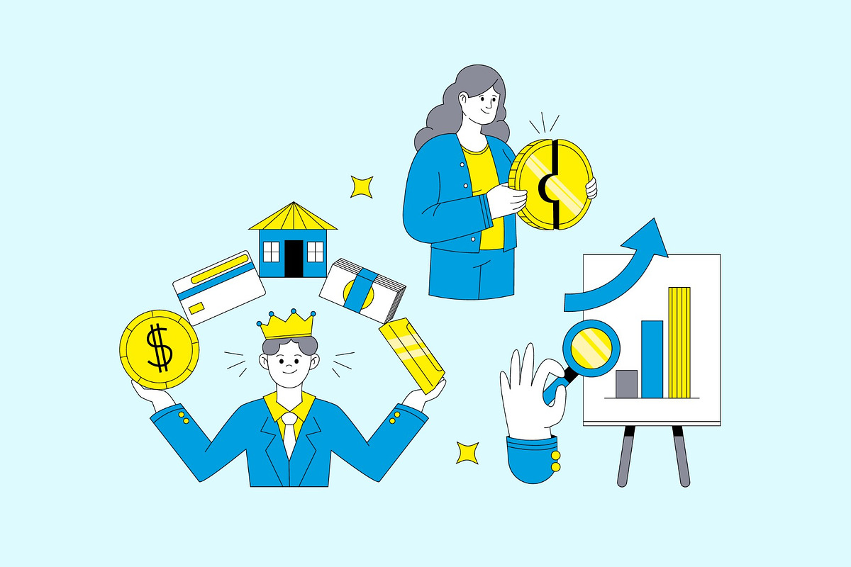 Investment Activity Illustration, a Finance Illustration by graphicook (Photo 2 of 3)