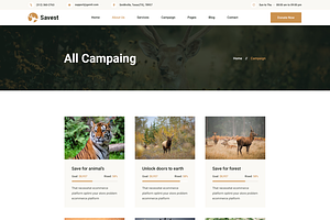 Animal Shelter Website Template