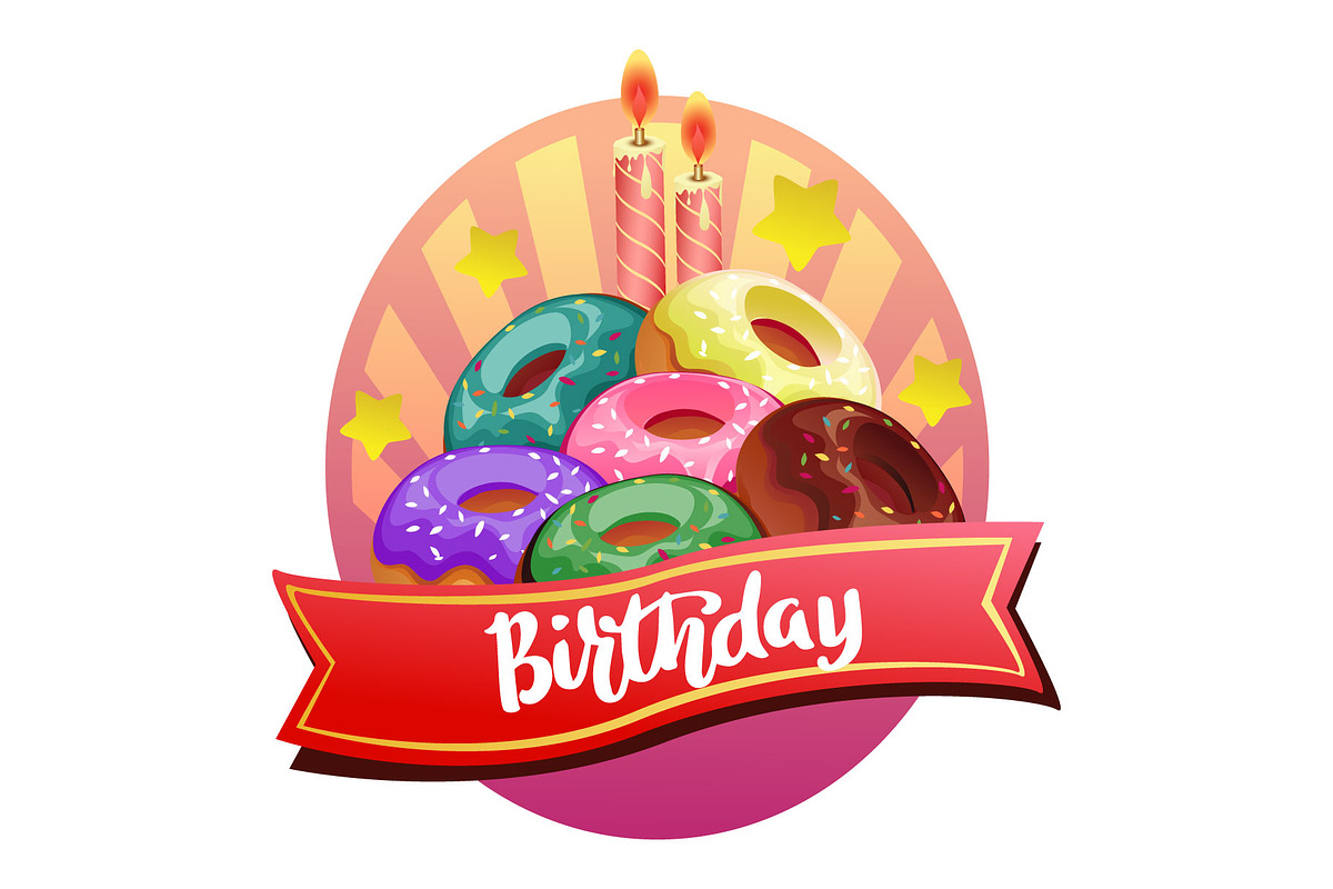 7 happy birthday label template, a Graphic by Propylparaben (Photo 1 of 7)