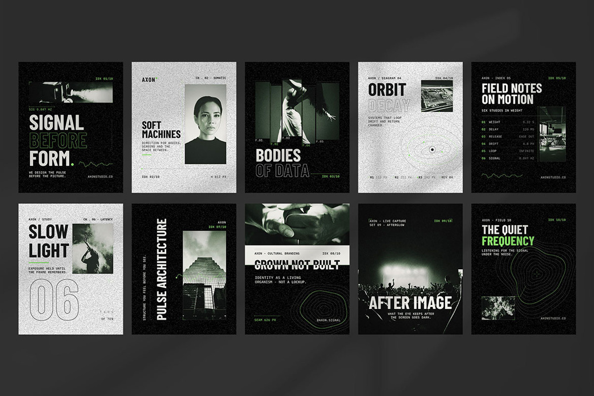 Bio Digital Signal Editorial, a Social Media Template by Pitchlook.Studio (Photo 2 of 3)