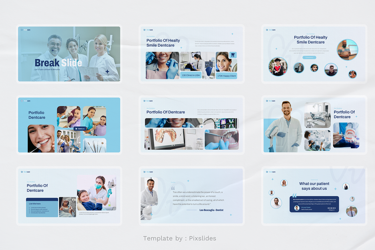 Dental Care and Clinic PowerPoint, a Presentation Template by Pixslides (Photo 5 of 8)