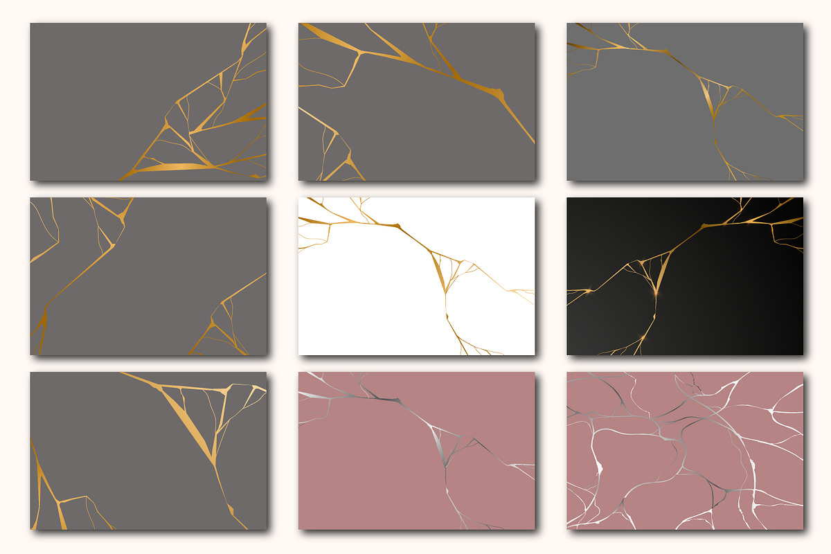 Kintsugi - Japanese ancient art, a Texture Illustration by KeronnArt (Photo 2 of 8)