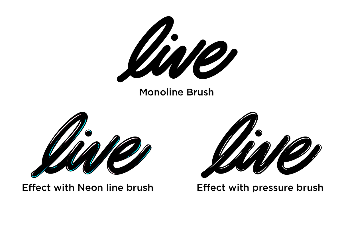 Lettering Brushes preview 3