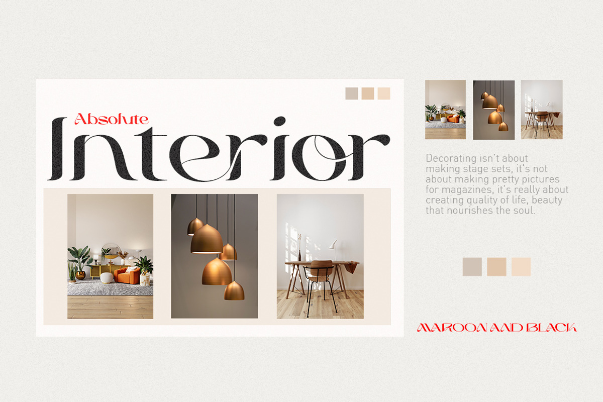 Maroon And Black, a Sans Serif Font by Areatype (Photo 5 of 15)