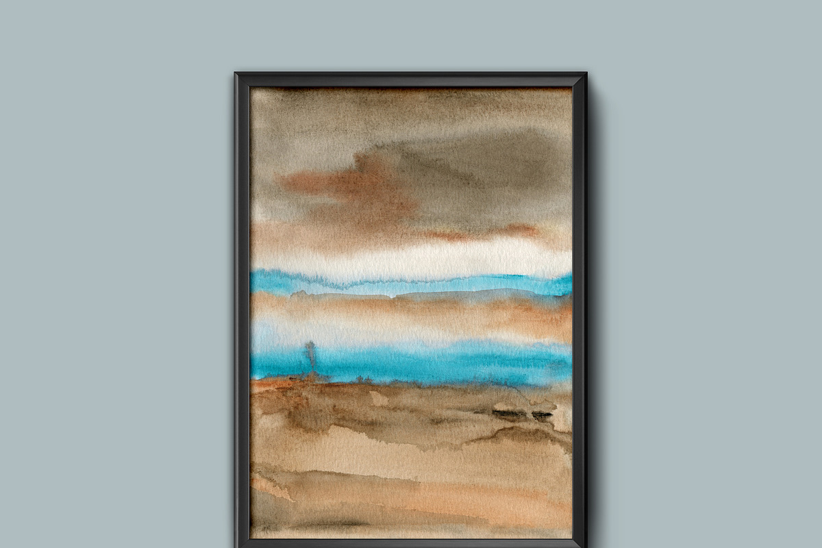 Misty Watercolor Landscapes, a Background Graphic by Marmoris.Arts (Photo 8 of 18)