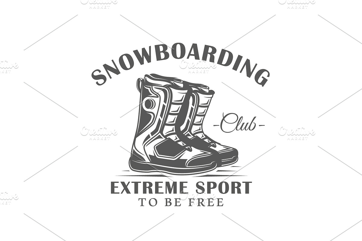 18 Snowboarding Logos Templates, a Branding & Logo Template by Art Design (Photo 25 of 26)