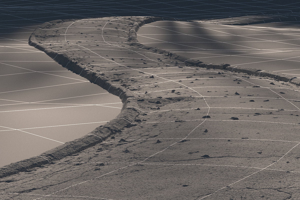 Cracked asphalt path, a Textures & Material 3D Model by happy brush (Photo 2 of 7)