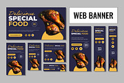 Food Web Banner Set, an UI Kit Template by CreativeShaper (Thumbnail 1 of 4)