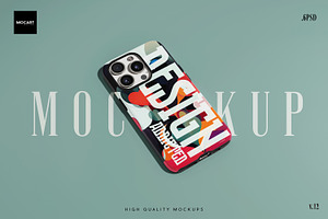 IPhone 15Pro Tough Case Mockup V.12