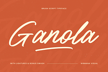 Ganola Brush - Branding Logo Font