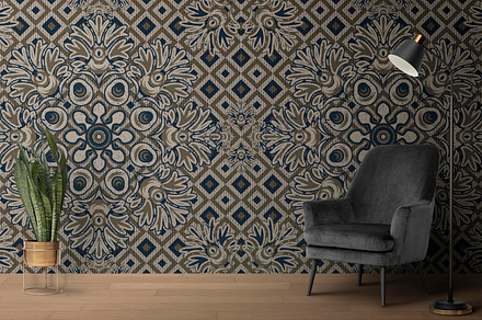 Vintage Floral Ornament, a Pattern Graphic by AAN Seamless Shop