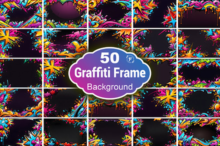 Graffiti Frame Background, a Background Graphic by Forhadx5