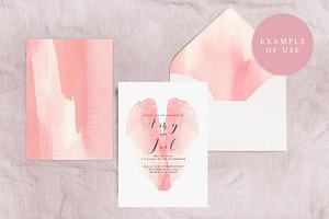 Watercolor Backgrounds - Blush