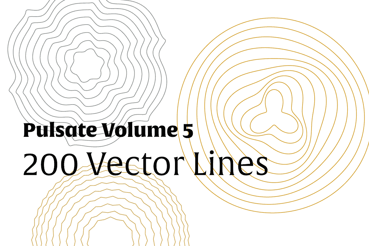 Pulsate Vol. 5 | 200 Vector Waves, an Object Graphic by invisiblelayer (Photo 1 of 5)