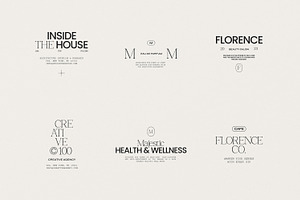 Florence Logo Kit Logos Ai Eps Psd