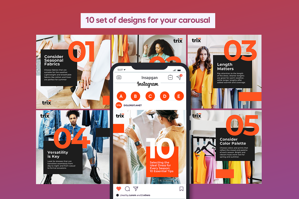 TRIX - 100 Fashion Social Media Pack, a Social Media Template by Vintage Impressions (Photo 8 of 8)