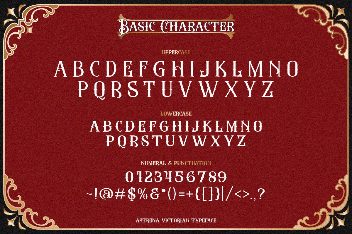 Astrena | Display Typeface, a Blackletter Font by Pentagonistudio (Photo 9 of 15)