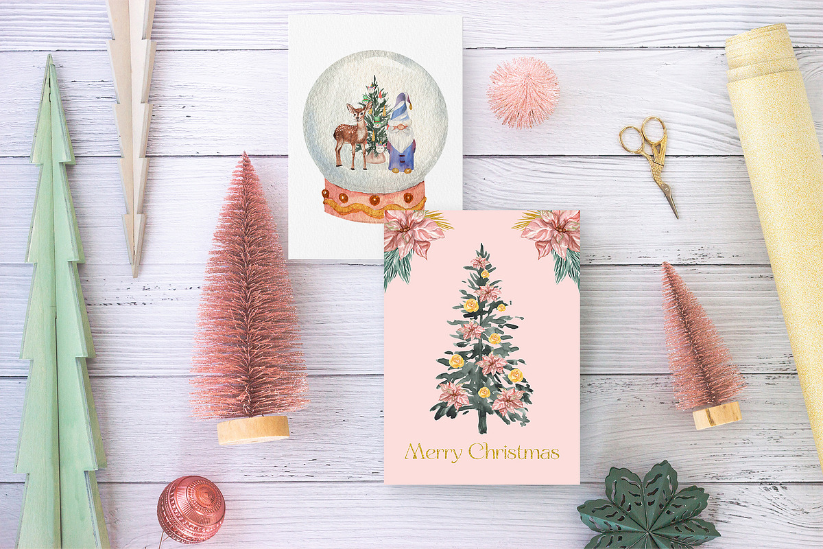 Boho Chic Pastel Christmas Mood, a Seasonal Illustration by Catch the Dream Art (Photo 9 of 9)