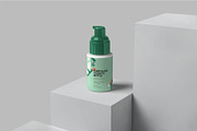 Glass Airless Pump Bottle Mockups, a Product Mockup by megostudi0 (Thumbnail 2 of 7)