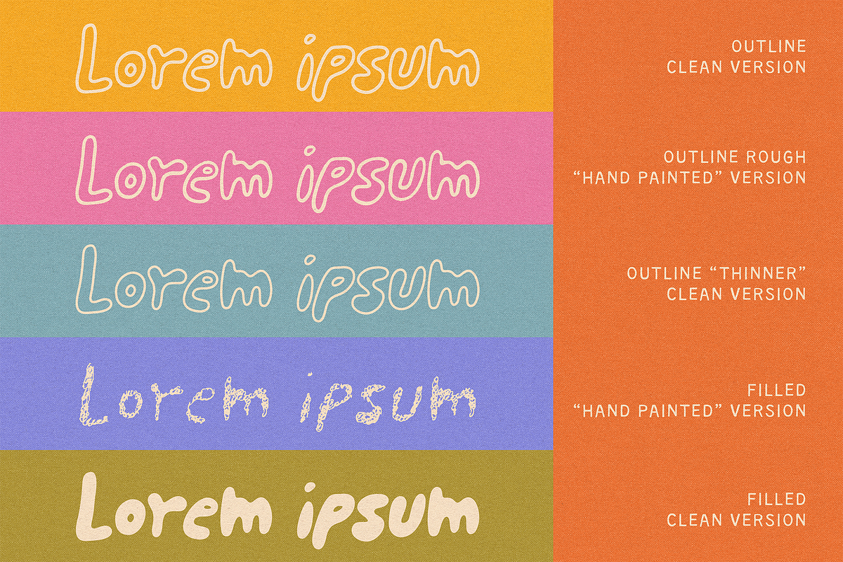 HAPPY TO BE HERE | FUNKY CHUBBY FONT, a Handwritten Font by Maria Feliz Fonts (Photo 9 of 11)