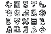 Medicine pills and drugs outline, an Object Graphic by pikepicture (Thumbnail 2 of 3)