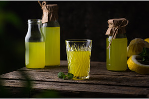 Traditional italian limoncello or, a Food & Drink Photo by Yulia Furman