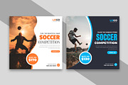 Soccer Tournament Social Media Post, a Social Media Template by nandinigraphics (Thumbnail 1 of 2)