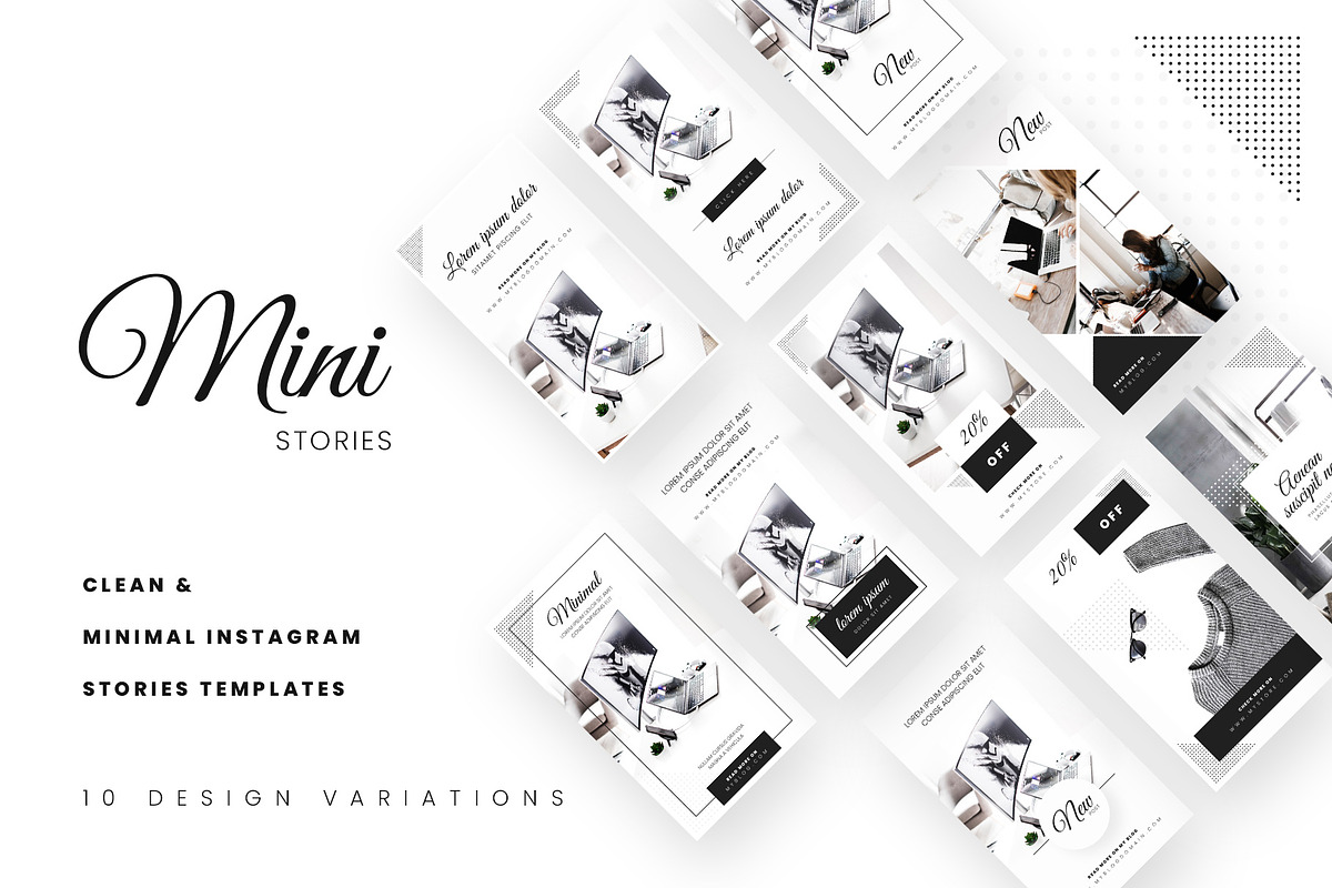 MiniStories - Instagram Stories Pack, a Social Media Template by FreshPixels (Photo 1 of 3)