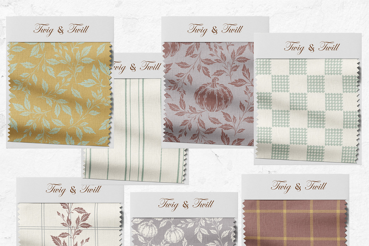 Twig & Twill-Mellow Autumn, a Pattern Graphic by InaCorart (Photo 4 of 13)