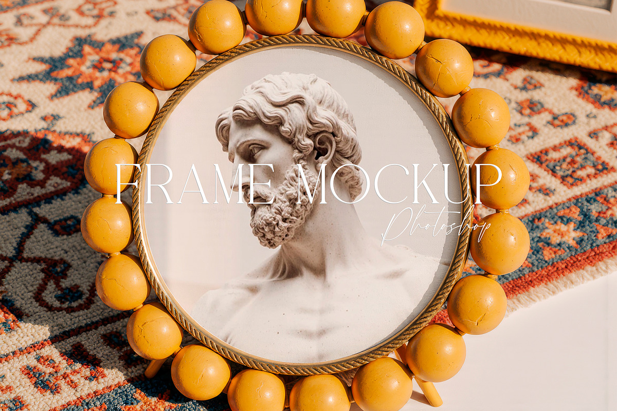 Mid Century Frame Mockup 30PSD, a Product Mockup by EkaterinaViArt (Photo 2 of 11)