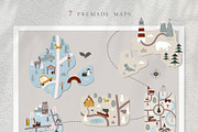 Christmas Map Creator, an Animal Illustration by AlekseliArt (Thumbnail 10 of 14)