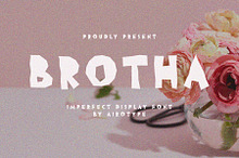 Brotha - All Caps Imperfect Font