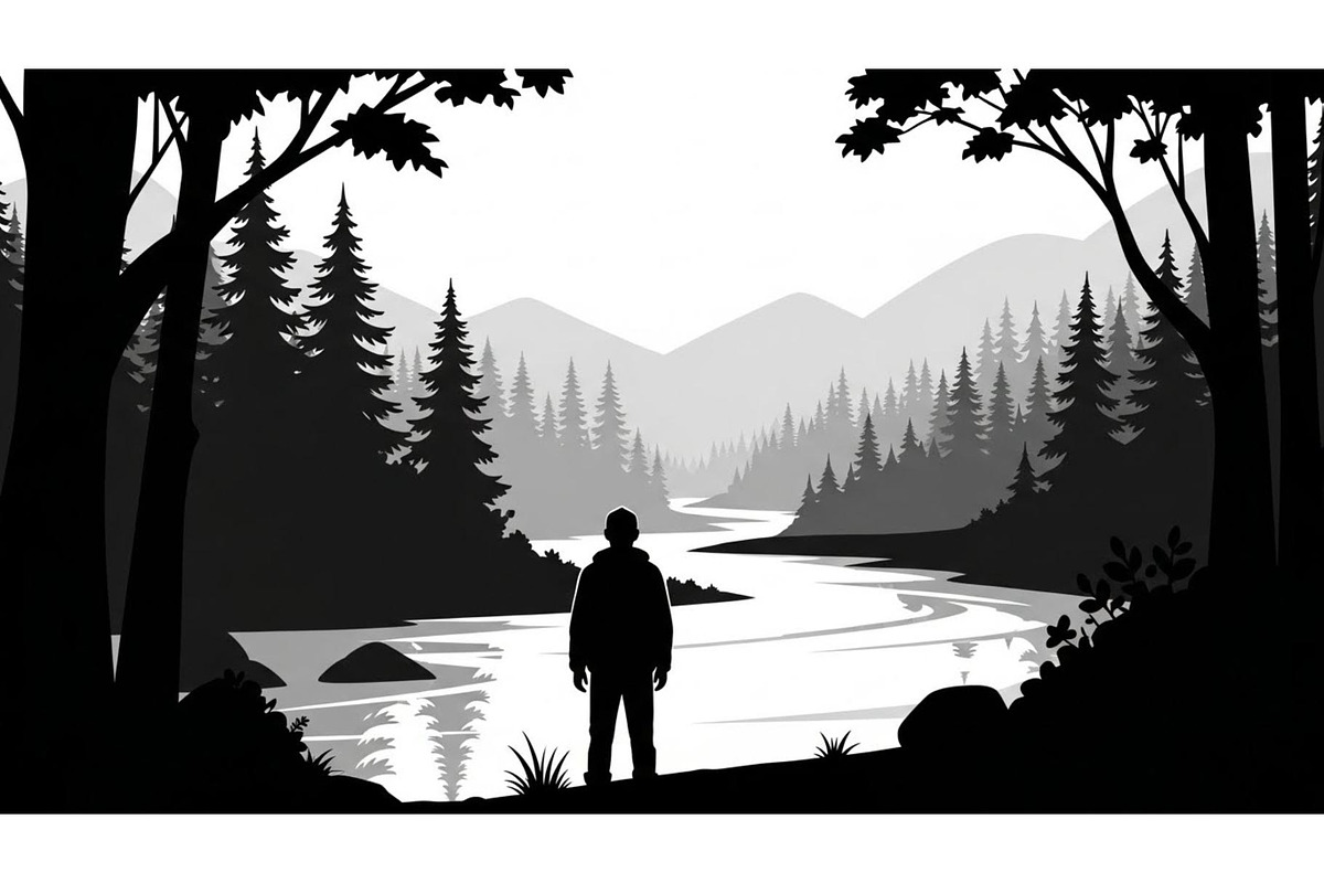 Nature Landscape Silhouette Vector B, an Illustration by Designer_Momina (Photo 23 of 51)