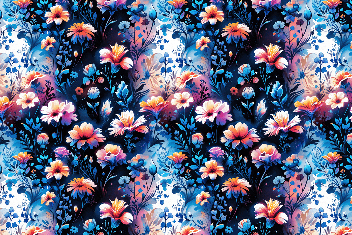 Dark and Bright Floral Patterns, a Pattern Graphic by Art Sproot (Photo 10 of 12)