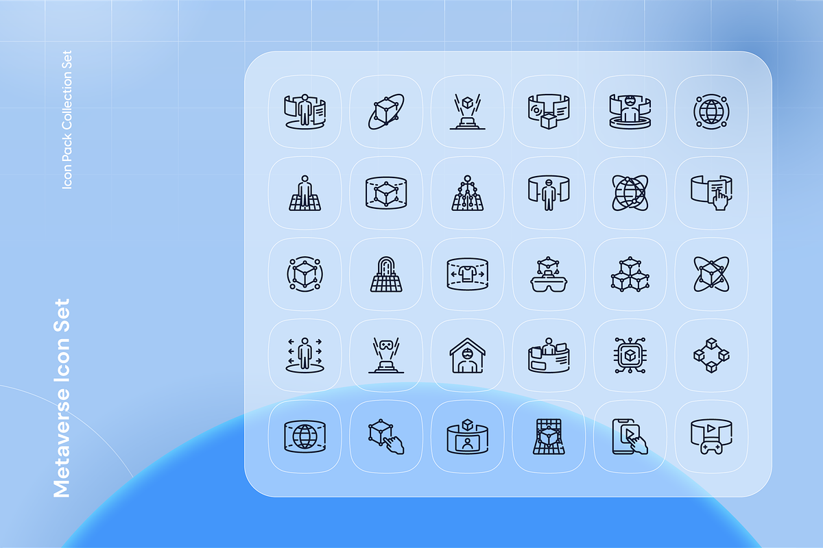 Metaverse Icon Set, an Outline Icon by Nathaya Studio (Photo 2 of 2)