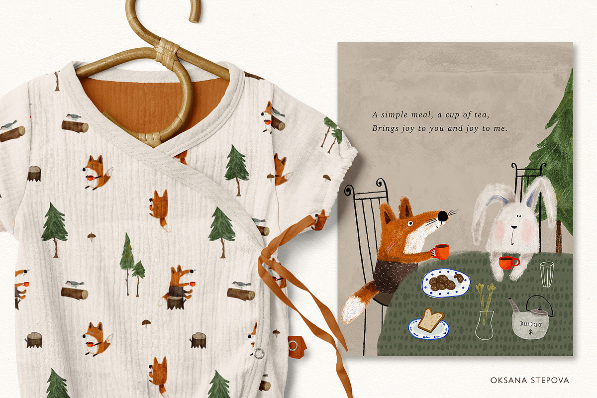 FOREST CAFE, an Animal Illustration by Oksana Stepova (Photo 5 of 16)