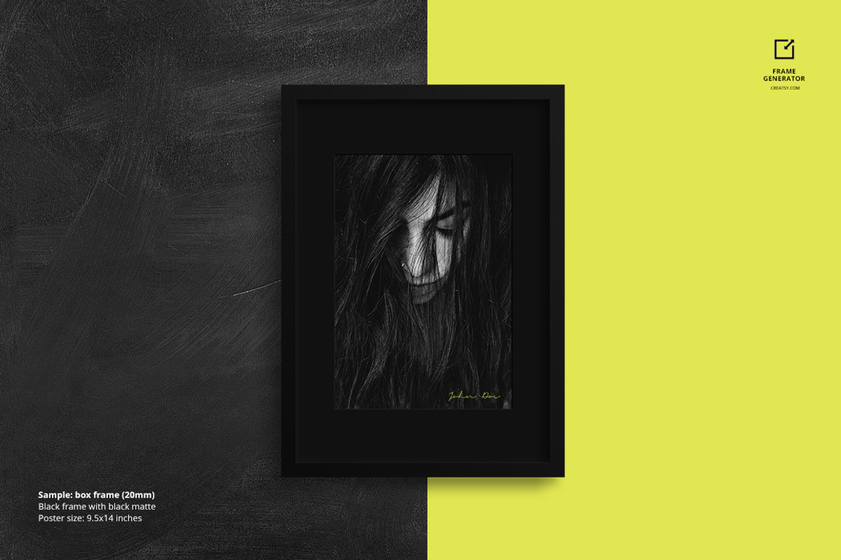 Frame Generator Mockup Set, a Print Template by Creatsy (Photo 11 of 15)