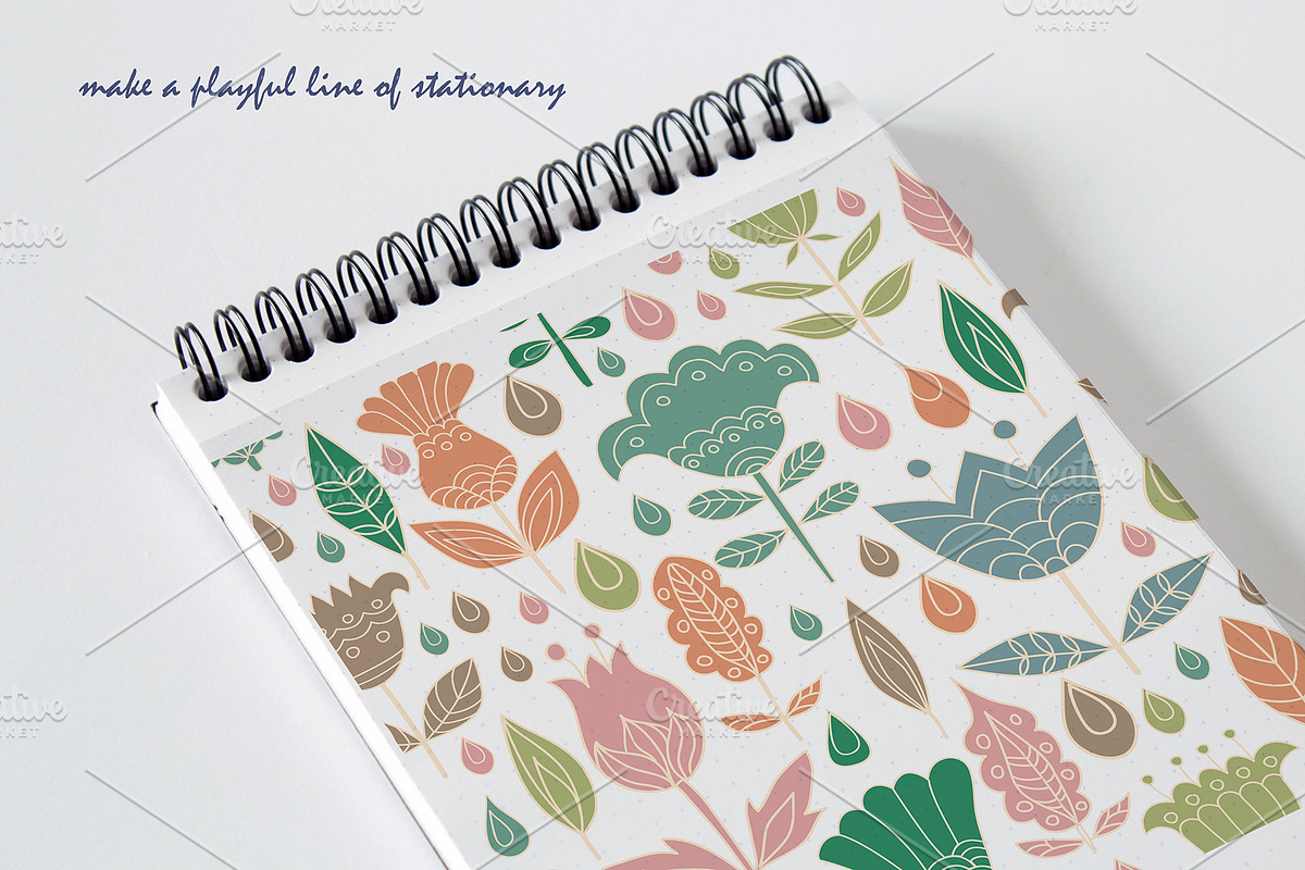 Funful Flower Patterns, a Pattern Graphic by Retro Graphic Box (Photo 7 of 9)