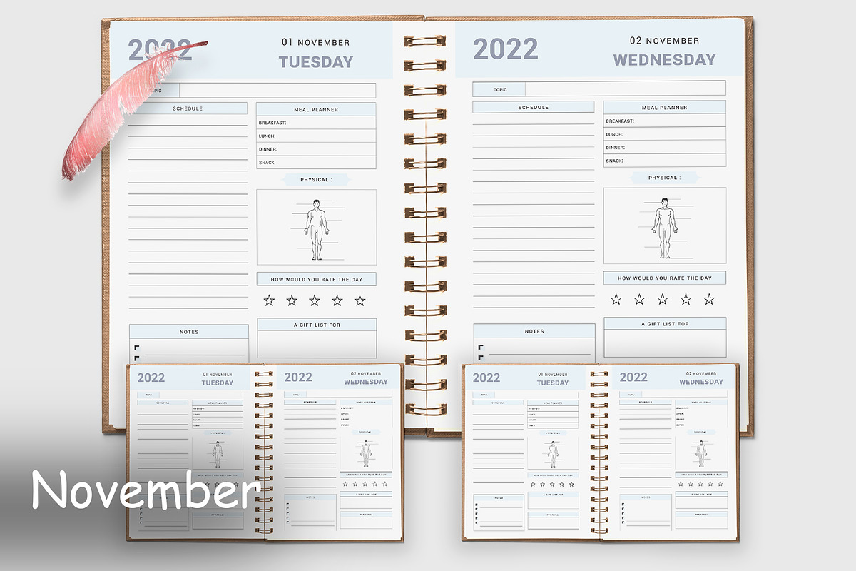 Ultimate Daily Planner Bundle, a Stationery Template by Design Zone
