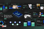 Revenue and Budget Report PowerPoint, a Presentation Template by Loin Studio (Thumbnail 1 of 4)