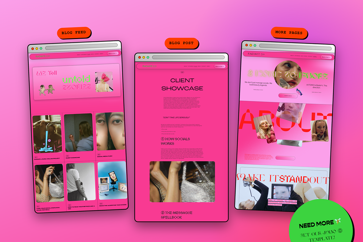 Premium Squarespace Template - NEON, a Squarespace Template by dunagency (Photo 4 of 6)