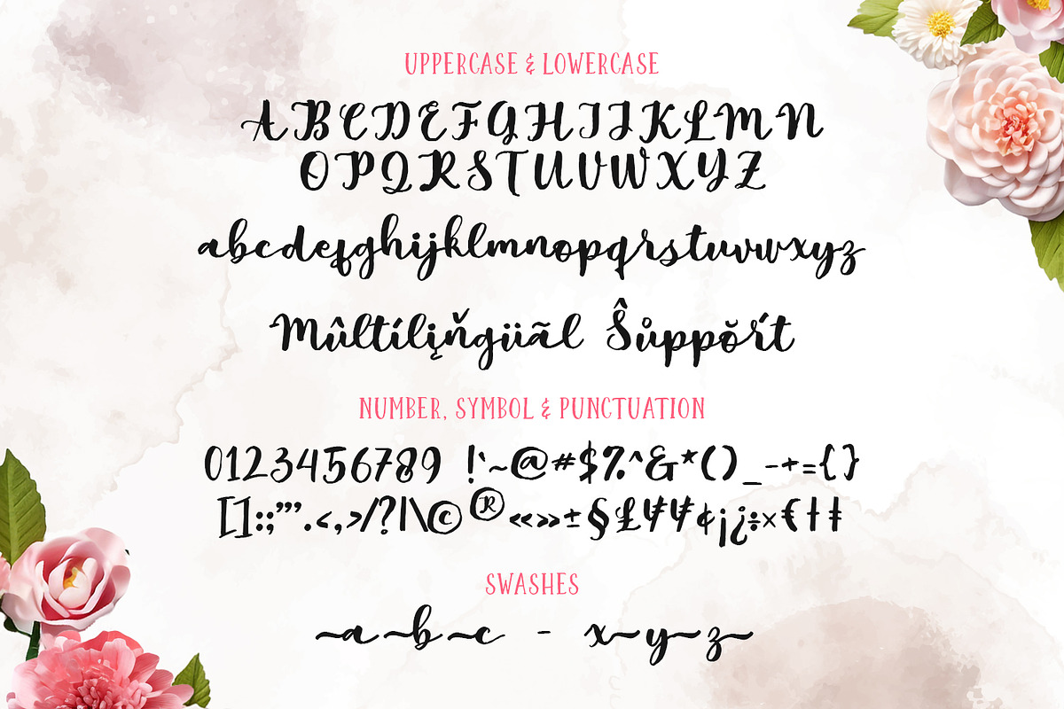 Malesa Brush font, a Handwritten Font by Siwox Studios (Photo 6 of 8)