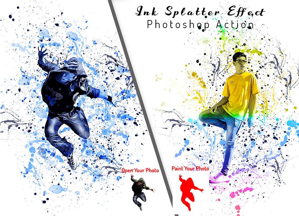 Ink Effect Photoshop Action Bundle, an Action Add-On by Studio Retouch (Photo 14 of 23)