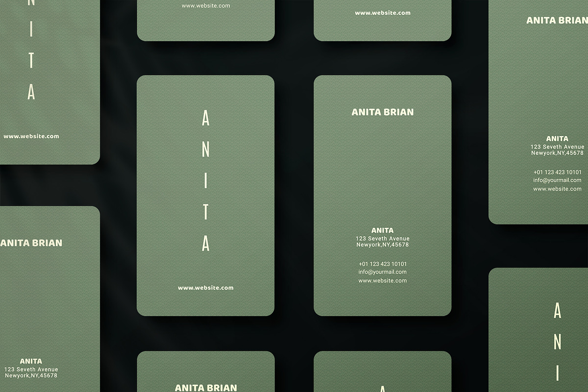 Business card Template & 3 Mock-up, a Business Card Template by Smashing_Studio (Photo 4 of 7)